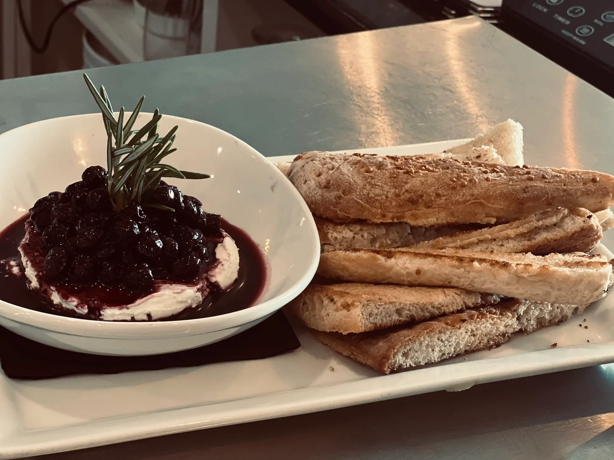 Blueberry Balsamic Goat Cheese Dip
